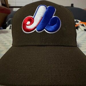 Rare Color-way Montreal Expos New Era Cap with Red, White, and Blue Logo